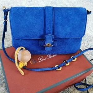 Vintage Loro Piana Suede Crossbody Bag